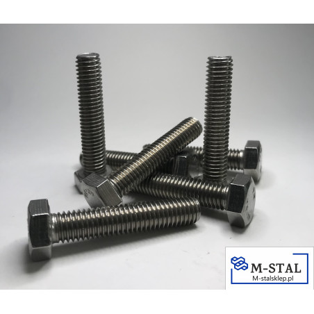 Śruba Nierdzewna Sześciokątna 10x10 DIN 933/A2-10szt