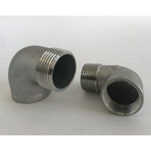 Kolano Nyplowe  nierdzewne 1/8 GW/GZ AISI 316