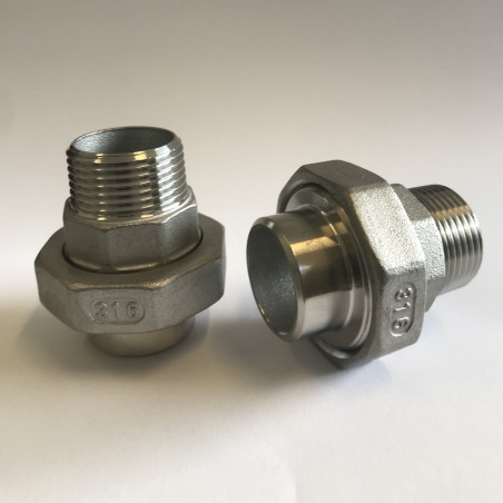Śrubunek Nierdzewny Stożkowy  1/4" S/GZ  AISI 316