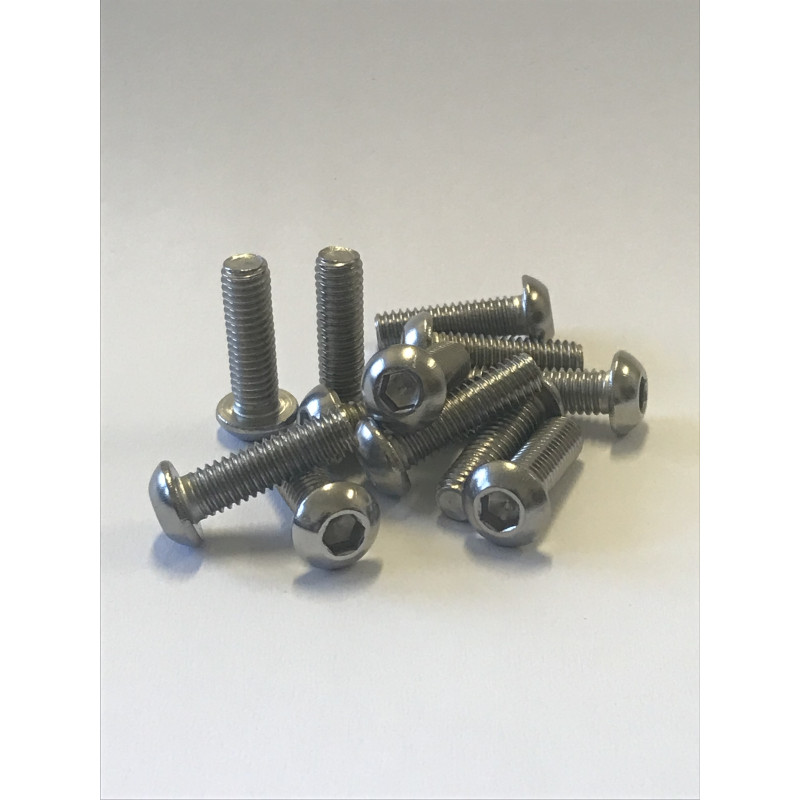 Śruba Nierdzewna Kulista  4x10 DIN 7380/A2-10szt