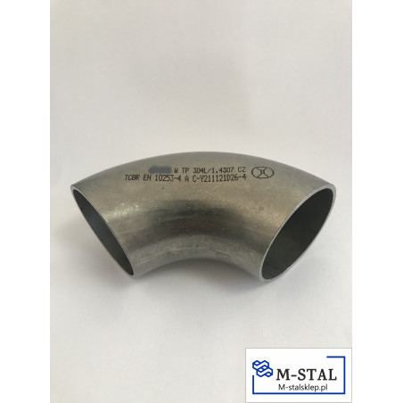 Kolano hamburskie nierdzewne 76.1x3.0