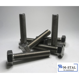 Śruba Nierdzewna Sześciokątna 12x40 DIN 933/A2-10szt