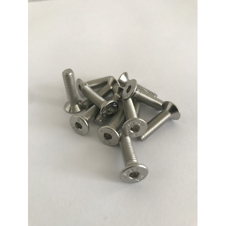 Wkręt nierdzewny stożkowy 10x40 imbus DIN 7991-10szt