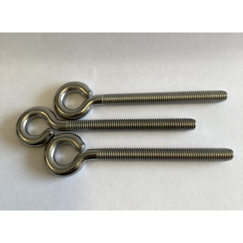 Śruba Oczkowa Nierdzewna M8x80 DIN 8473/A2-1szt