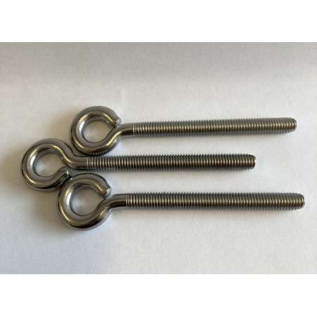 Śruba Oczkowa Nierdzewna M8x80 DIN 8473/A2-1szt