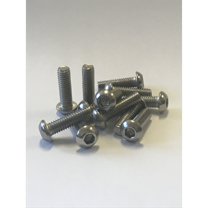 Śruba Nierdzewna Kulista  5x40 DIN 7380/A2-10szt