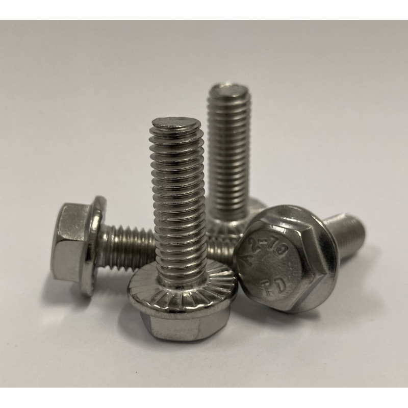 M8x25 Śruba Kołnierzowa Nierdzewna DIN 6921/A2-10szt