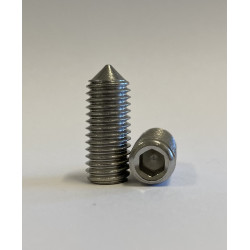 M10x20 Wkręt Dociskowy Stożkek Nierdzewny DIN 914-10szt