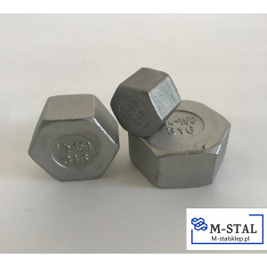 Zaślepka Nierdzewny z nakrętką  2" AISI 316