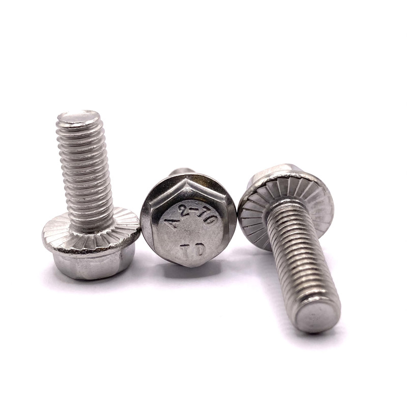 Śruba Kołnierzowa Nierdzewna M8x16 DIN 6921/A2-10szt