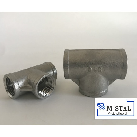 Trójnik Nierdzewny Kwasoodporny "1/2" AISI 316
