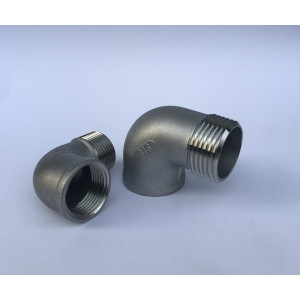 Kolano nyplowe  nierdzewne 1/2 GW/GZ AISI 316