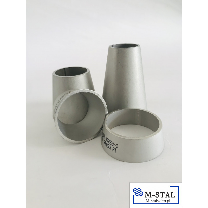 Redukcja nierdzewna stożkowa 42.4/33.7x2mm