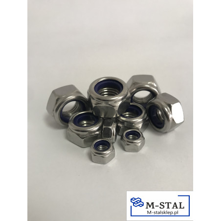 Nakrętka Samohamowna Nierdzewna M6 DIN985-10szt