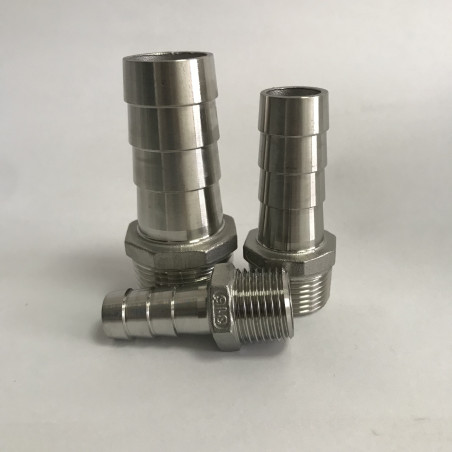 Nypel do Węża na Klucz"3/4" Nierdzewny AISI 316