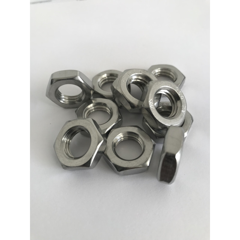 Nakrętka Niska Nierdzewna M8 DIN 439-10szt